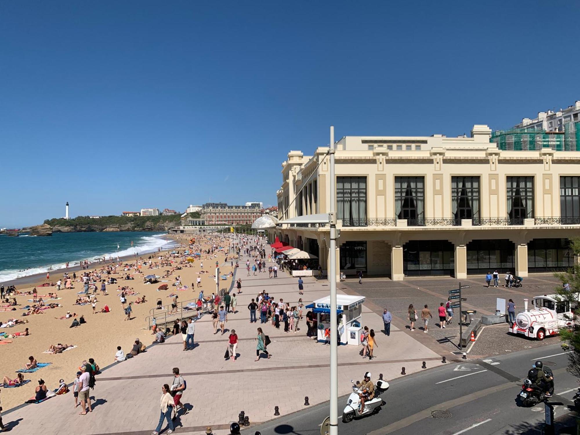 Biarritz Centre, Pres Avenue De Verdun, Cosy Apt 2 Pieces , Salon , Chambre Separe, Rue Tres Calme A 10 Minutes A Pied De La Grande Plage 外观 照片